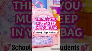 Things in put your bag aesthetic💗💗 shorts aesthetic girl girls bag shorts trending [upl. by Eznyl]