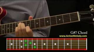 How To Play a G7 Sharp Chord On The Guitar [upl. by Okun]