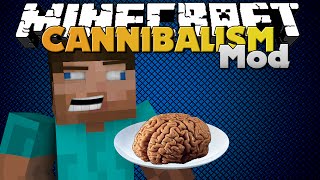 Minecraft  CANNIBALISM MOD  EAT VILLAGERS [upl. by Flynn]