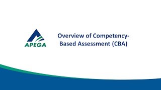 1 Overview of CompetencyBased Assessment CBA [upl. by Juakn483]