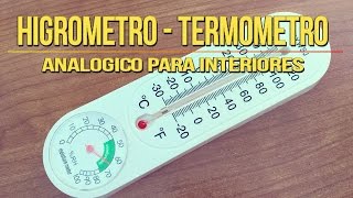 ⏩ Cómo 💦MEDIR HUMEDAD💦 y TEMPERATURA con Termometro Higrometro Analogico [upl. by Powers]