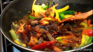 Caribbean Pepper Steak Recipes Jamaican Way Pepper Steak Chef Ricardo Cooking [upl. by Lyall]