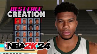 BEST GIANNIS ANTETOKOUNMPO NBA 2K24 FACE CREATION HOW TO MAKE GIANNIS ANTETOKOUNMPO on NBA 2K24 [upl. by Adali576]