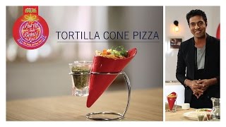 PartyTohBantiHai Tortilla Cone Pizza [upl. by Annaeirb257]