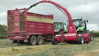 Silage 2020 Deutz amp JF Forager [upl. by Ahsinhoj500]