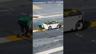 Fighter Jet Arresting Cables Test on Aircraft Carrier [upl. by Tabb]