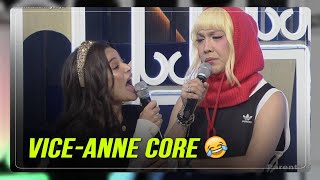 Ang daldal talaga Bardagulan resumes as Anne Curtis Vice Ganda reunite on Showtime [upl. by Naehs]