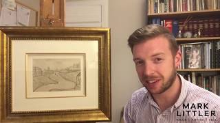 A quick look at an ORIGINAL L S Lowry pencil drawing with Mark Littler [upl. by Neeneg147]