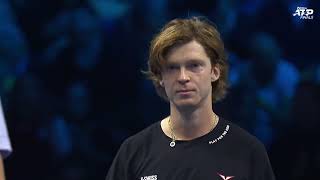 2024 Nitto ATP Finals Andrey Rublev vs Alexander Zverev Highlights [upl. by Boeschen982]