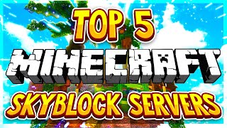 TOP 5 OP SKYBLOCK SERVERS 1819110112113114115 2020 HD New Big Minecraft Servers [upl. by Cherin]