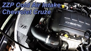 HD Chevrolet Cruze ZZP Performance Cold Air Intake Install  New from ZZP [upl. by Hazaki]