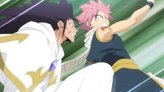 Natsu vs Gajeel Lucy Loke Virgo fight Mira  Fairy Tail [upl. by Armmat830]