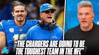 quotThe Chargers Will Be Molded In Harbaughs Image amp Will Be A Very Tough Teamquot  Pat McAfee Show [upl. by Uella]