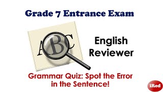 English Reviewer for Incoming Grade 7 [upl. by Eanahc]