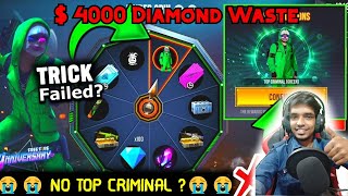 😭RIP 4000 Dimaond 😭  Oi Gamingன் கதறல் 😱😱  Rare Item  Green Top Criminal Spin Tamil 🤕🤕 [upl. by Lathe]