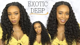 Organique Synthetic Hair U Part Wig  EXOTIC DEEP WIGTYPESCOM [upl. by Andersen57]