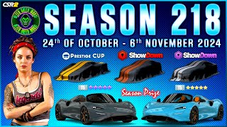 CSR2  UPCOMING SEASON 218 INFO [upl. by Aveline]