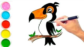 How to Draw a Toucan Bird [upl. by Oiredised]