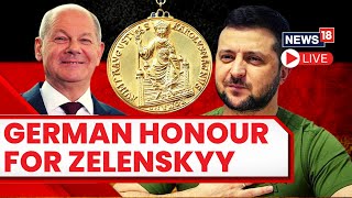 Germany Awards Charlemagne Prize To Zelensky Amid Russia Vs Ukraine War  Volodymyr Zelensky LIVE [upl. by Sidoeht]