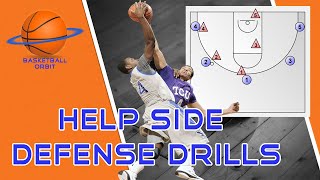 How to Teach Help Side Defense 4 Best Basketball Drills [upl. by Eah]