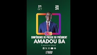 🔴Direct  AMADOU BA FACE A LA PRESSE A LA MAISON DU PARTI SOCIALISTE RAPPEL AU COUPLE DIOSO [upl. by Myo19]