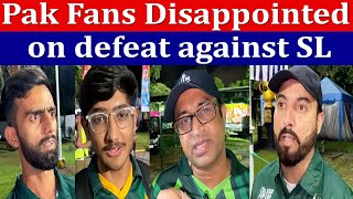 Pak fans emotional after defeat against Srilanka [upl. by Nivahb]