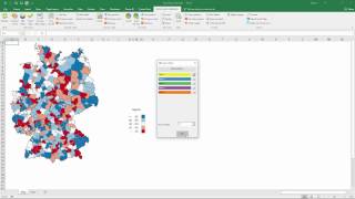 Neue Version der Excel Karte am Beispiel von Deutschland [upl. by Nitsua757]