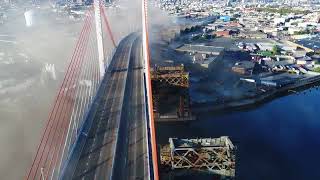 Kosciuszko Bridge Aerial b roll [upl. by Eido]