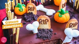 ⚰ GÂTEAU CIMETIÈRE POUR HALLOWEEN ⚰ [upl. by Nashoma]