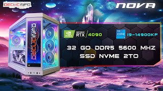 DECLICINFOcom  CONFIG NOVA RTX4090 et I914900KF 042024 [upl. by Nnayrrehs]