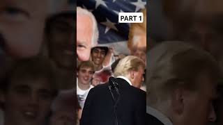 VIRAL MOMENT Crowd Explodes Into Cheers As Trump Does Brutal Impression Of Biden Walking Off Stage [upl. by Adla]