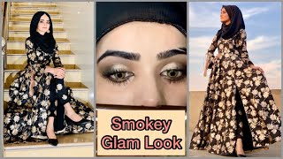 Makeup Tutorial  Smokey Eyes With Black Dress  Wedding Guest Makeup Look  Dietitian Aqsa [upl. by Rosenblatt905]