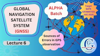 ALPHA BATCH Gate GE 2025 GNSS Class 6 Sources of Errors in GPS observation Accuracy of GPS Data [upl. by Dorine839]