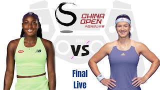 Coco Gauff vs Karolína Muchová  Final  WTA Beijing 2024 Live [upl. by Ugo]