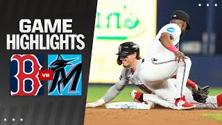 Red Sox vs Marlins Highlights 7224  MLB Highlights [upl. by Nimajeb24]