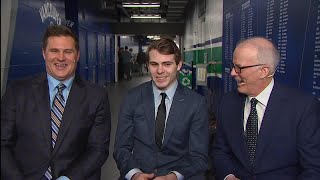 After Hours Jake DeBrusk joins father Louie [upl. by Manolo]