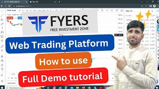 Fyers web trading platform  Full demo tutorial  How to use Buy and Sell  sl and target  fyers [upl. by Greer]