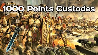 Simple 1k Custodes List [upl. by Karlotte259]