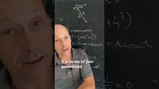 Solving Lagrangian mechanics in 5 steps physics classicalmechanics [upl. by Anitnerolf]