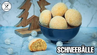 Schneebälle  einfaches PlätzchenRezept  Kochen amp Trinken [upl. by Bartosch349]