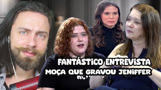 Fantástico entrevista MOÇA que gravou JENIFFER no avião [upl. by Casady]