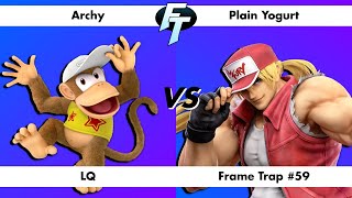 Frame Trap 59 Archy Diddy Kong vs Plain Yogurt Terry LQ [upl. by Spurgeon22]