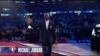 Michael Jordan NBA 75 List Introduction 🐐 [upl. by Dorin4]