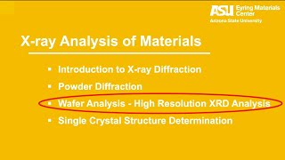 Practical introduction to Xray diffraction  high resolution XRD  video 3 of 4 [upl. by Taimi]