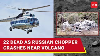 Mi8 Crash Russia Finds Chopper Wreckage Near Volcano In Fareast  No Survivors [upl. by Savart]