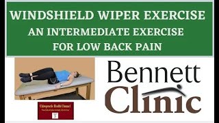 WINDSHIELD WIPERS an Intermediate Level Exercise for the Low Back [upl. by Cardon]