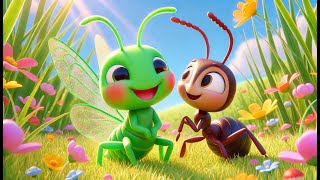 🦗🐜 The Grasshopper and the Ant 🦗🐜  Classic Fable for Kids ✨ [upl. by Vins940]