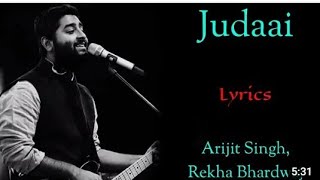 JUDAAI Chadariya Jheeni Re Jheeni  LYRICS  Arijit SinghRekha Bhardwaj  Badlapur  SachinJigar [upl. by Thackeray542]