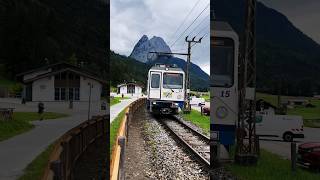 Zugspitzbahn train scenicviews bavaria shorts [upl. by Monagan]