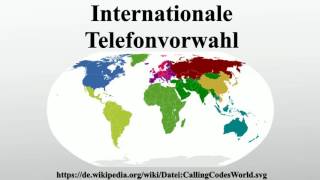 Internationale Telefonvorwahl [upl. by Huey882]